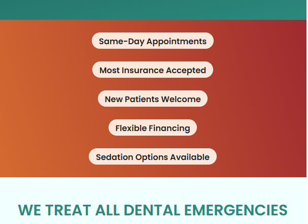 DMDGroup's tweet photo. If you're experiencing:
🦷 Severe tooth pain
🦷 A broken or knocked-out tooth
🦷 Swelling or an abscess
🦷 A lost crown or filling
🦷 Dental trauma or bleeding

If you think you're having a dental emergency, contact Dublin Metro Dental right away. https://t.co/1JWrJFtm0K