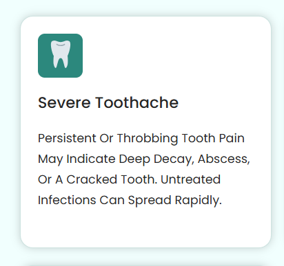 DMDGroup's tweet photo. If you're experiencing:
🦷 Severe tooth pain
🦷 A broken or knocked-out tooth
🦷 Swelling or an abscess
🦷 A lost crown or filling
🦷 Dental trauma or bleeding

If you think you're having a dental emergency, contact Dublin Metro Dental right away. https://t.co/1JWrJFtm0K
