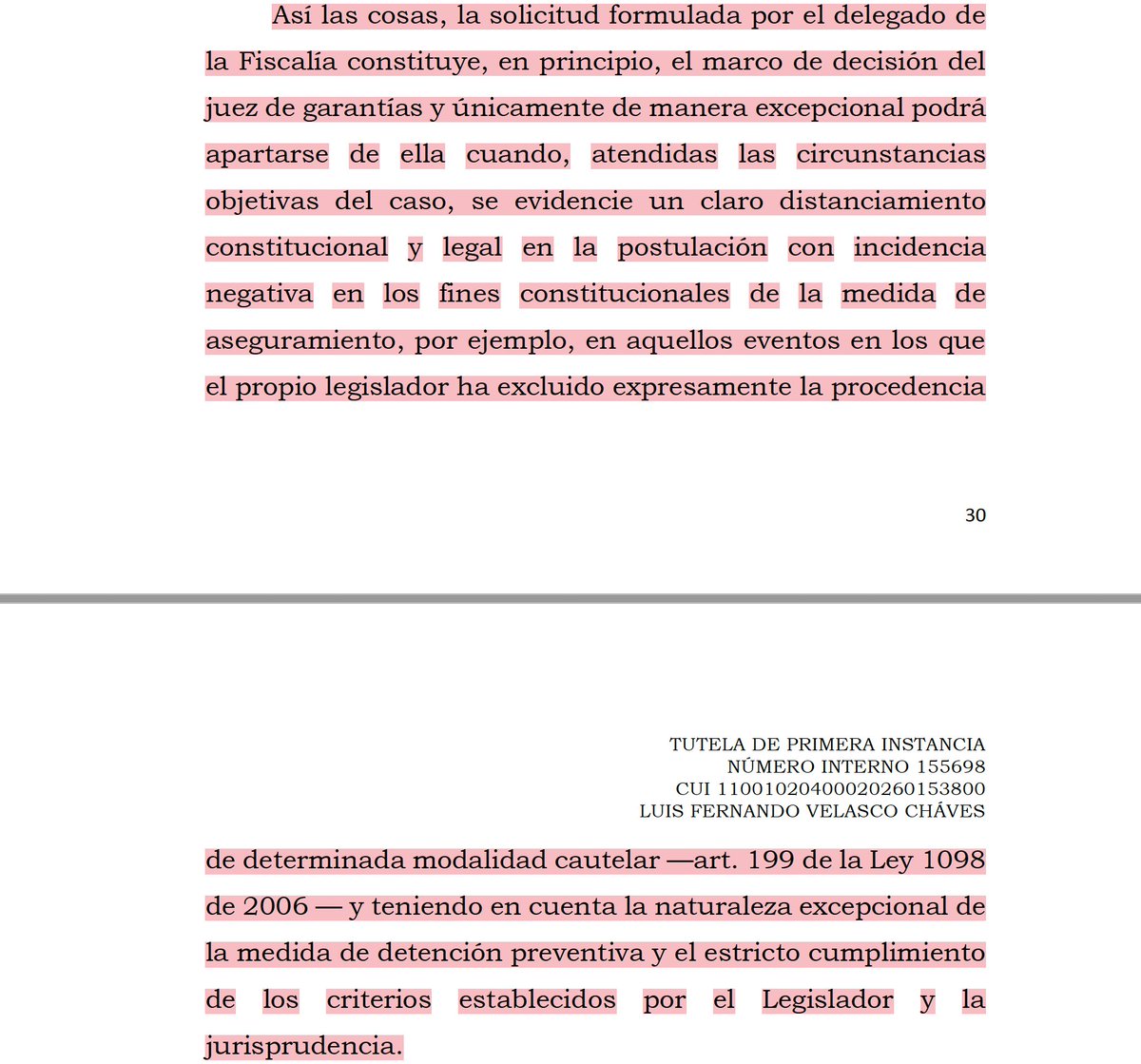 Melovides's tweet photo. El juez de garantías no puede imponer una medida de aseguramiento más gravosa que la solicitada por la fiscalía, salvo que se evidencie un claro distanciamiento constitucional y legal en la postulación con incidencia negativa en los fines constitucionales dicha medida cautelar. https://t.co/yzQpYyp92i
