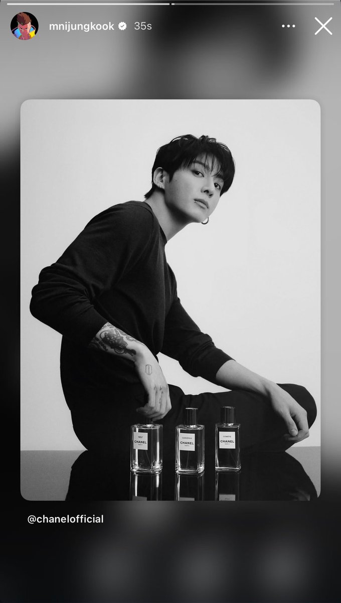 archiveforJK's tweet photo. jungkook has shared chanel’s &amp; calvin klein’s instagram posts on his story: https://t.co/2og9teSrFt