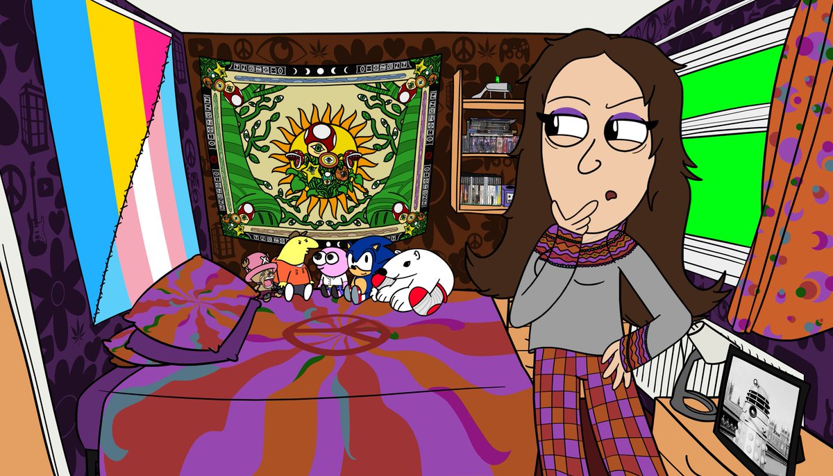 GeorgiaIsLostYT's tweet photo. The big news tho is that I am actively working on stuff! I'll be upfront and say I don't have any specific videos in the works just yet. What I'm doing at the moment is working on some new video assets, so new character stills, new backgrounds, (le examples here), and just... https://t.co/kFgGsFS9MA