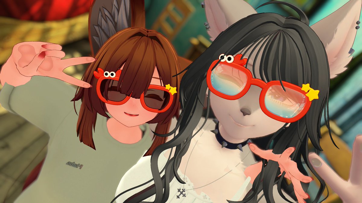 vrchangdesu's tweet photo. #ちまねこ商店　かにサン！フレームシルエットが完璧カニ　これでホラワめぐった https://t.co/U10DMhLben