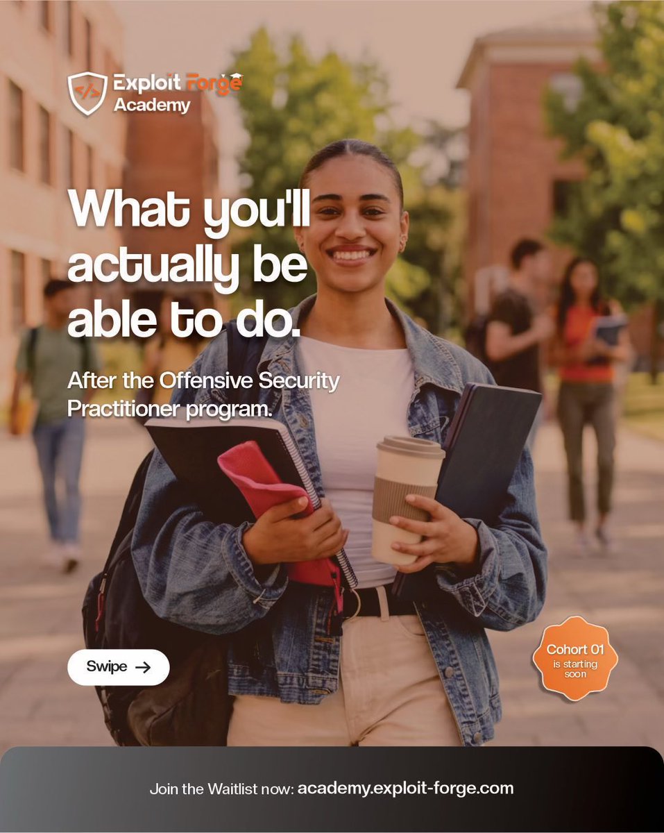 ExFacademy's tweet photo. A lot of cybersecurity courses tell you what you'll learn.
We'd rather show you what you'll be able to do.
You’ll be able to learn by doing…

#cybercareer #techskills #cybersecurity #learning #offsec https://t.co/Ci9o2pOM53
