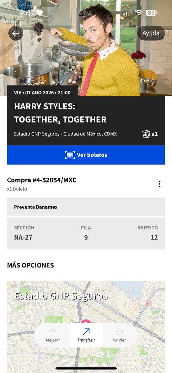 jennroquee's tweet photo. sigooo vendiendo mi boleto para Harry Styles para el dia de hoy 7
$850💖😭😭💖💖 soy confiableeee🧚🏻urgeeeee https://t.co/PYTcIcQ0Nb