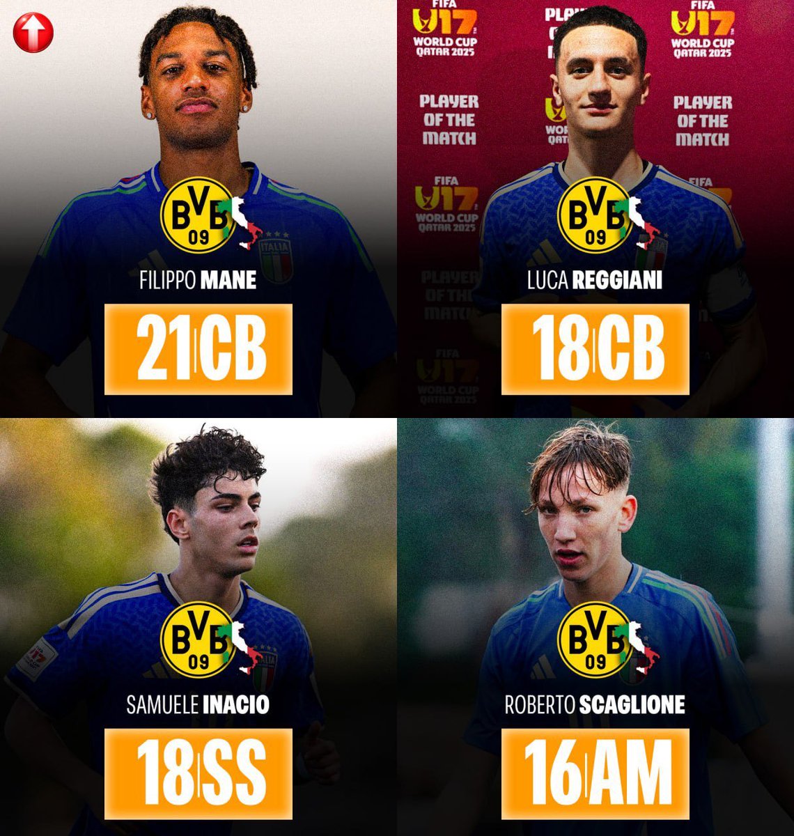 GenteDeDortmund's tweet photo. Borussia Dortmund está a un paso de cerrar la incorporación de Robert Scaglione.

Si estos 4 no tienen un grupo de WhatsApp que se llame "La Mafia" me retiro de este asunto. https://t.co/pWxPzPi5Fo