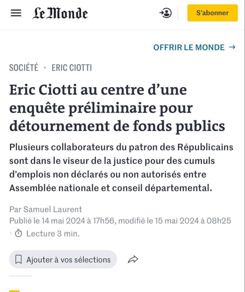 BetterCallMedhi's tweet photo. supprimer les cahiers et les stylos des gamins parce que c’est trop onéreux fallait oser

par contre, les enquêtes pour détournement de fonds publics et la prise en charge de 500 000 € aux frais de la sécurité sociale pour sa propre mère , là bizarrement, ce n'est pas trop onéreux

l’austérité c'est toujours pour les familles populaires jamais pour leurs privilèges