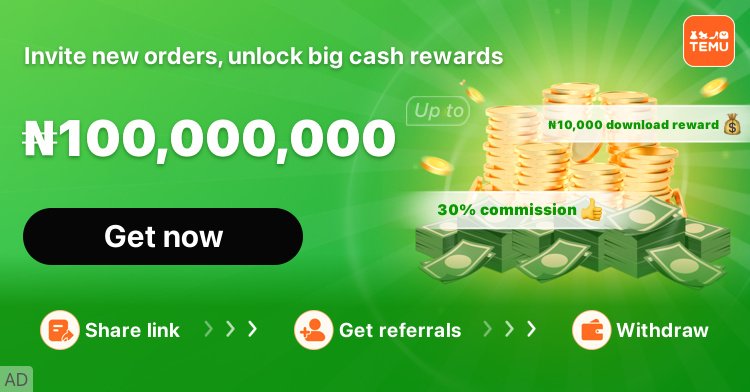 ayojola's tweet photo. 🚀 Follow me to open the Super Fast Earning Mode:
1️⃣ Share your affiliate link.
2️⃣ Invite new users to order in Temu.
3️⃣ Got cash withdrawal.
Speed up! Click the https://t.co/HJ82O8nITO or Search the inc170498, earn ₦100,000,000 per month with me💰！ https://t.co/0qpjhbwXnU