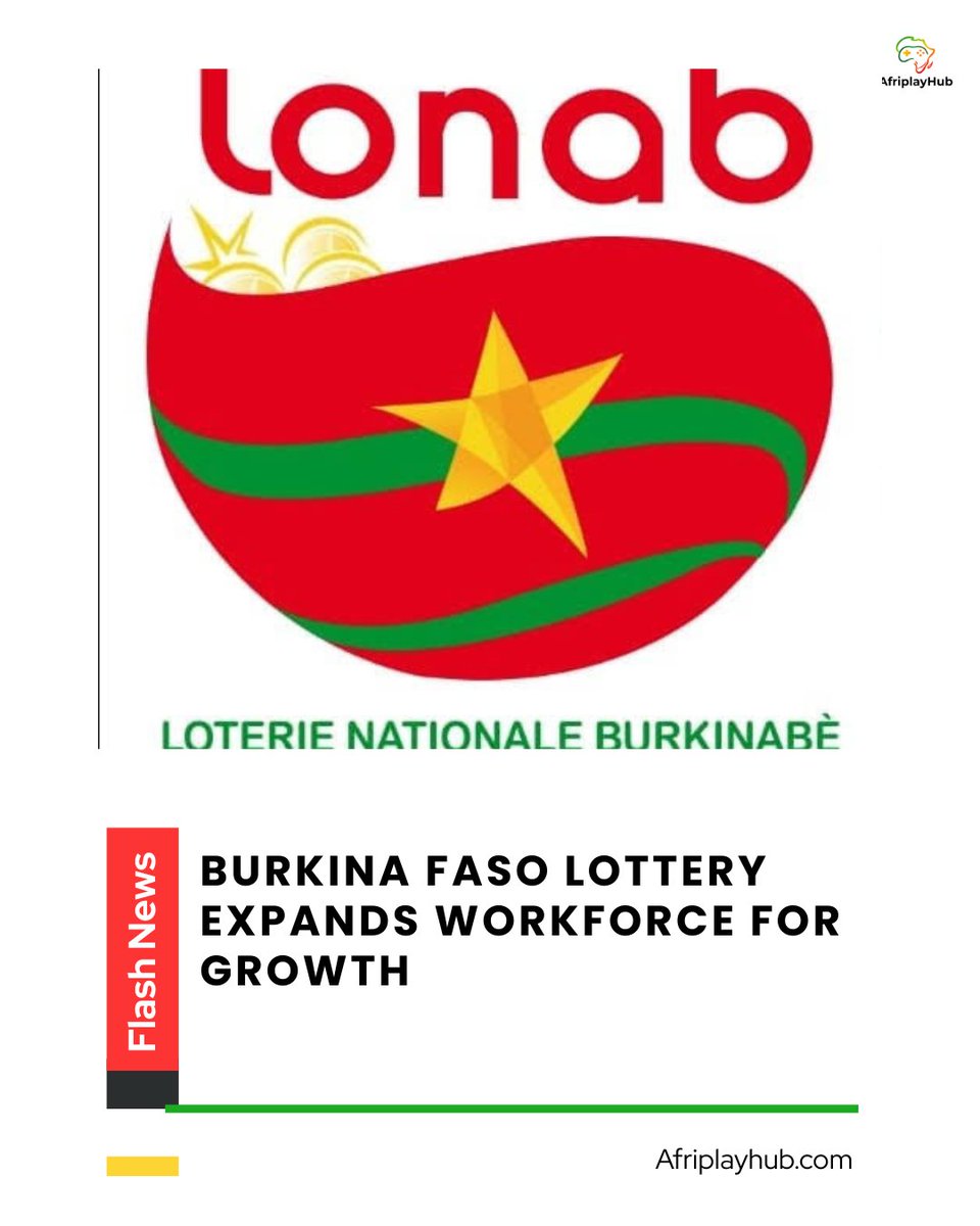 AfriplayHub's tweet photo. The Burkina Faso lottery has recruited 70 new employees to strengthen its operations and support long-term growth.

READ MORE>>> https://t.co/r8ANrRj8sK
#afriplayhub #SportsBetting #africagaming #lonab https://t.co/d2u4KOmFuN