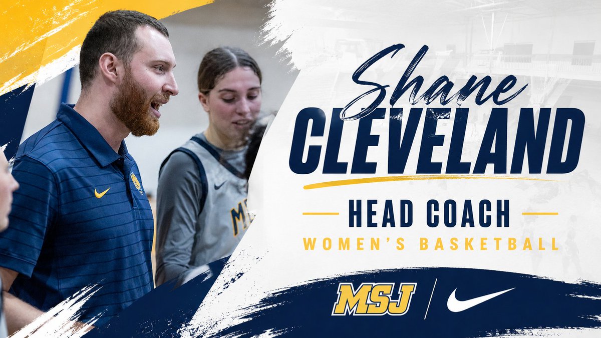 MSJ_Lions's tweet photo. Mount St. Joseph is excited to announce the promotion of Shane Cleveland to Head Coach of the MSJ Women’s Basketball program!

After 2 Year with the Lions’, Cleveland takes over the program looking to continue building on the winning culture.

FULL STORY: https://t.co/Fpw37nsyAW https://t.co/s7qpnmNpGL