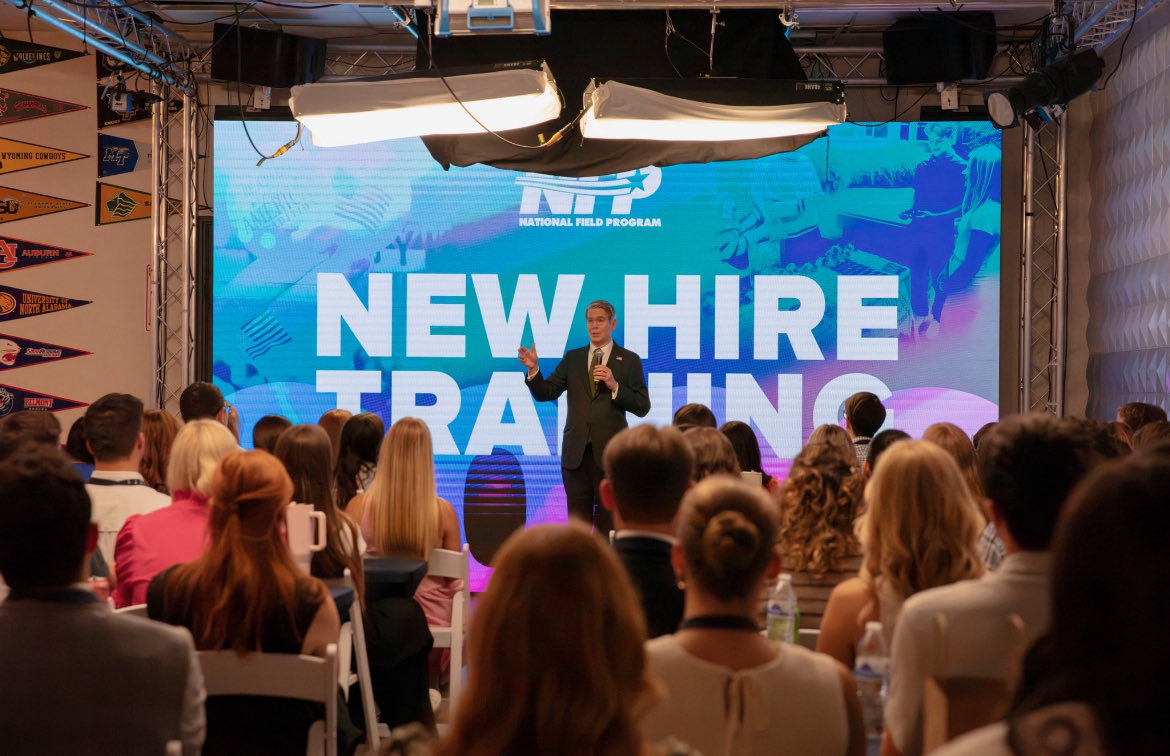 Lilajunez's tweet photo. HUGE thank you @SecScottBessent  for sharing your courage and wisdom with us! Cannot believe @TPUSA New Hire Training is almost over! 
Let’s get to work 🔥 https://t.co/hJupE6qXJf