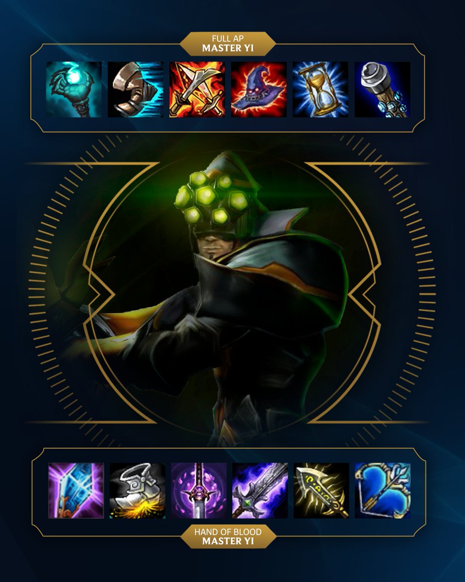 LoLGermany's tweet photo. Hey @HandOfBlood, welcher Yi Build ist besser? https://t.co/5DqJqucFsX