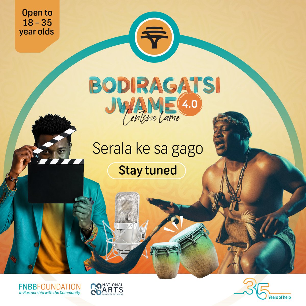 FNB_Botswana's tweet photo. Something big is coming for badiragatsi.
Are you ready to make your voice heard? Follow this page to learn more.
#BodiragatsiJwame4
#LoveFNBB
#35YearsOfHelp https://t.co/204dUSeK34