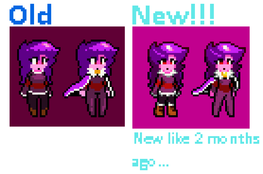 Alo_AJ_'s tweet photo. I never showed you guys this thing I was working on a while back did I
Its a concept for something that I've been thinking about for a while, and have made some spritework for:
This is my beloved character Amanda :D
#pixelartㅤㅤㅤ #OCㅤㅤ https://t.co/LvZcRUvoCx