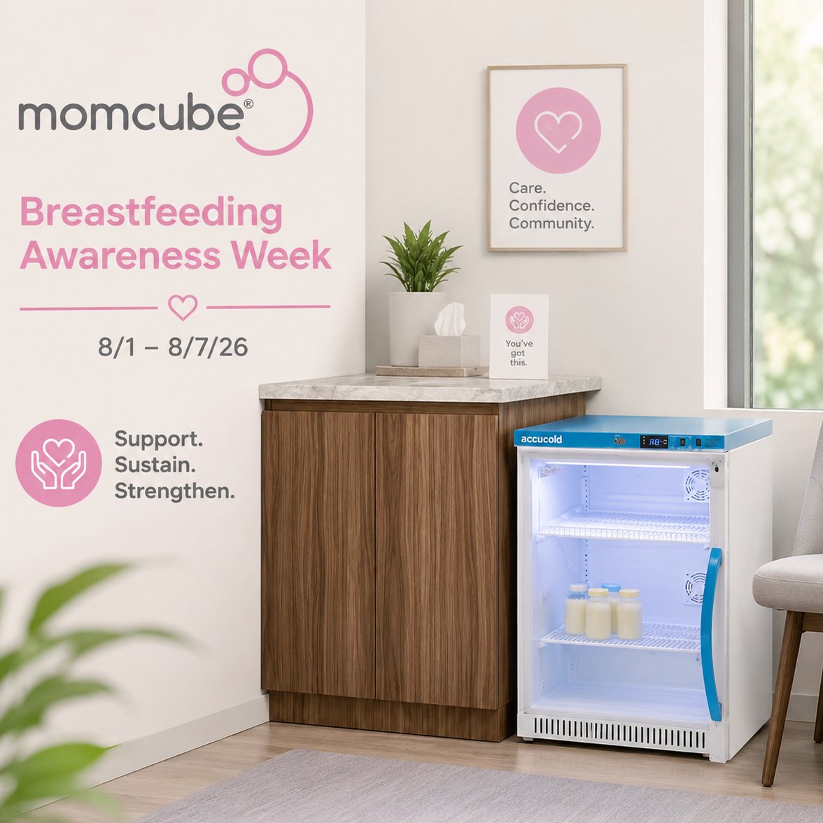 accucold's tweet photo. Celebrate #BreastfeedingAwarenessWeek 💙 MomCube® by Accucold helps workplaces support breastfeeding employees with dedicated, reliable breast milk storage...because the right workplace support makes a difference.

Support. Sustain. Strengthen.

https://t.co/Xo9fKZfGax
#MomCube https://t.co/tyD98mOFaX