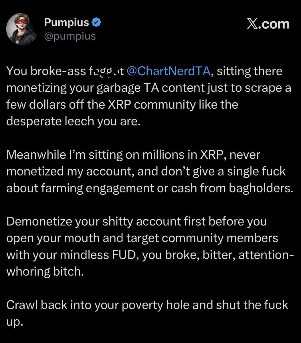 pumpius's tweet photo. He’s now attacking @SMQKEDQG who always brings the receipts 🧾 

Here’s a gentle reminder for @ChartNerdTA https://t.co/g7OsUcSPLe