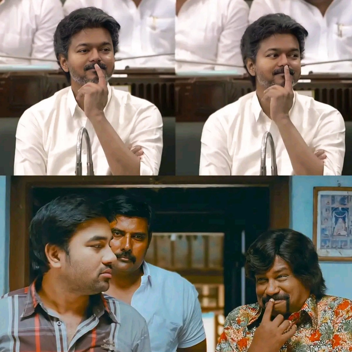 vijucharlie's tweet photo. Anna enjoying DMK sattasabai roast 🤣❤ https://t.co/ze935N3laP