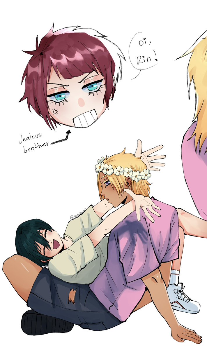 sakusori's tweet photo. childhood friends au #ryurin #sdrn https://t.co/LCqVCRBBHz