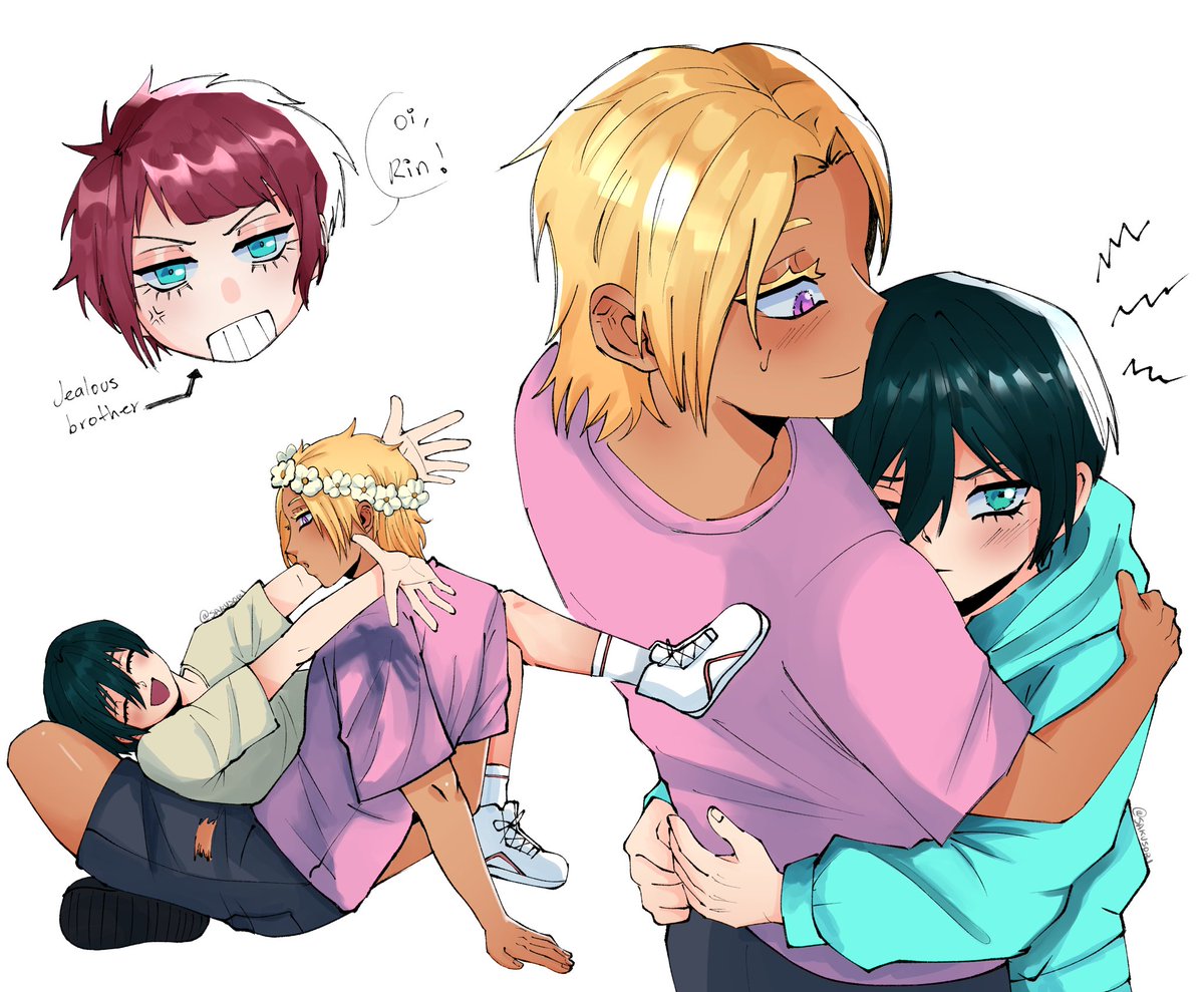 sakusori's tweet photo. childhood friends au #ryurin #sdrn https://t.co/LCqVCRBBHz