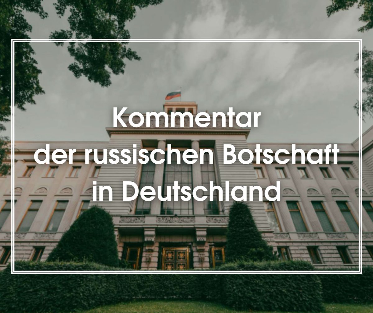 RusBotschaft's tweet photo. ⚡️ Kommentar der Botschaft der Russischen Föderation in Deutschland zu einer neuen Welle antirussischer Hysterie in Deutschland

🔹 Die Botschaft bringt ihre Besorgnis über eine neue Welle antirussischer Hysterie in Deutschland zum Ausdruck. Anlass für die jüngste Zuspitzung ist eine Angriffsdrohne, die in der Nacht zum 5. August 2026 am Flughafen Leipzig angeblich zufällig entdeckt und von einem Busfahrer (!) zu Boden gebracht worden sei. Die Drohne soll mit Sprengstoff bestückt gewesen sein, der angeblich ebenfalls rein zufällig in unmittelbarer Nähe eines ukrainischen Transportflugzeugs nicht detoniert sein soll. So führte eine ganze Kette „glücklicher Zufälle“ dazu, dass Opfer vermieden werden konnten und das ukrainische Flugzeug, das tonnenweise europäische Waffen für die ukrainischen Streitkräfte transportiert, unversehrt blieb. Zugleich wurde der Öffentlichkeit ein Beispiel für einen „hybriden Angriff“ auf Deutschland präsentiert, in den Medien eine antirussische Kampagne entfacht und ein offizielles Ermittlungsverfahren wegen des Verdachts auf einen terroristischen Anschlag unter Beteiligung eines „ausländischen Staates“ eingeleitet. Die Ergebnisse früherer „Ermittlungen“ dieser Art – und davon gab es nicht wenige – sind hinlänglich bekannt: Anschuldigungen gegen Russland, ohne dass dafür auch nur die geringsten Beweise vorgelegt werden. Auch diesmal sprechen die radikalsten „Falken“ bereits von einem Kriegsakt gegen Deutschland und die NATO und fordern entsprechende Gegenmaßnahmen Berlins.

🔹 Es liegt auf der Hand, dass diese hastig zusammengezimmerte Provokation ausschließlich den Interessen Kiews und des militaristischen Flügels der europäischen politischen Klasse dient. Der Ukraine mangelt es dringend an Waffen, während es den Regierungen unfreundlicher europäischer Staaten an Argumenten dafür fehlt, warum angesichts akuter sozialer und wirtschaftlicher Probleme unbegrenzte finanzielle Mittel an ein korruptes Regime fließen sollen, das vor terroristischen Methoden nicht zurückschreckt und öffentlich eine neonazistische Agenda propagiert, einschließlich der Verherrlichung derjenigen, die während des Zweiten Weltkriegs Zivilisten verschiedener Nationalitäten massenhaft ermordeten.

🔹 Unsererseits möchten wir hinzufügen, dass die größte Gefahr für Deutschland heute nicht von den immer wieder beschworenen „hybriden Angriffen“ Moskaus ausgeht, die es nicht gibt, sondern von Politikern, die mit bemerkenswertem Eifer Szenarien für einen baldigen Krieg mit Russland entwerfen und den deutschen Bürgern nahelegen, sich daran zu beteiligen.

@RusBotschaft