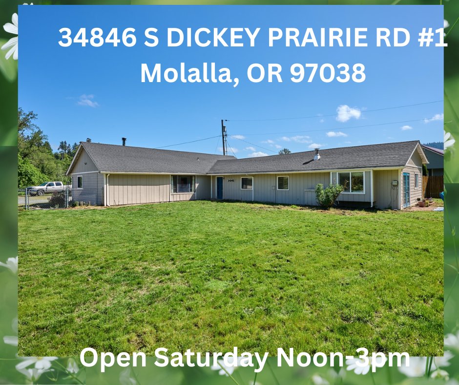 FireflyEstate's tweet photo. 🌿 OPEN HOUSE 🌿

Molalla River front property with Horse set up.....$830,000.

34846 S. Dickey Prairie road, Molalla, Oregon 97038

https://t.co/NX7NCUGf9S

🌿 OPEN HOUSE 🌿

🏡 Saturday | Noon–3:00 PM https://t.co/bj21UrR5GN