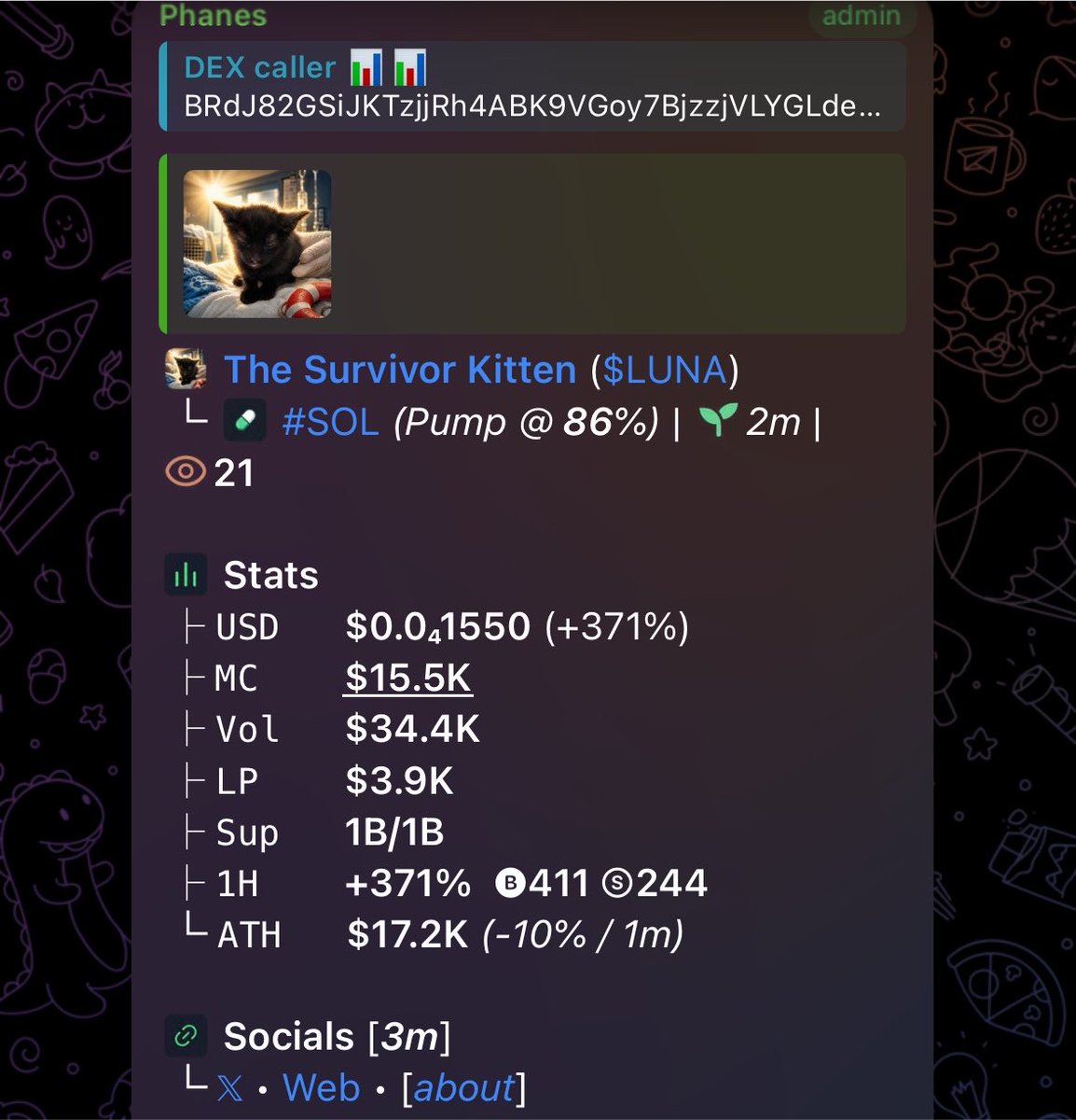 Dexs011's tweet photo. Ca; 

BRdJ82GSiJKTzjjRh4ABK9VGoy7BjzzjVLYGLdedpump https://t.co/53pT7fJtl9