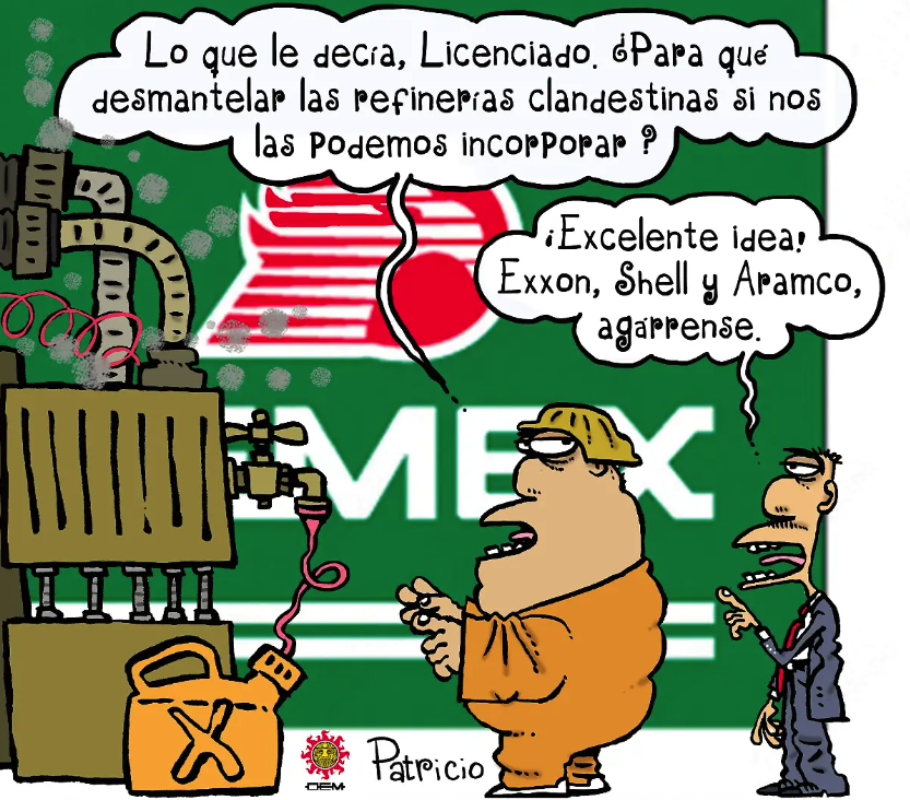 elsolde_mexico's tweet photo. ✍ Hoy en el #cartón de Patricio Monero  | Refinerías clandestinas
🔗  https://t.co/ytFTyD2XSM https://t.co/IwsP9URgqw