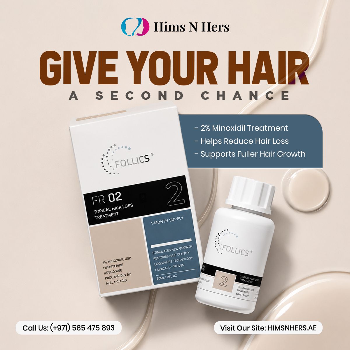 HimsHnh's tweet photo. Healthy hair starts with the right care routine 🌸
Nourish your strands regularly to support stronger, fuller, and more vibrant-looking hair 🌱
.
Shop now: https://t.co/CeInYm9TQu
.
#himsnhersdubai #hairlosssolutions #Minoxidil2Percent #FR02Power #HealthyHairGoals #HnHDubai https://t.co/dgsnkt4Tik