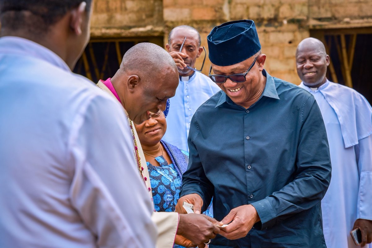 PeterObi's tweet photo. Building a New Nigeria Through Education, Healthcare, and Responsible Citizenship 

Yesterday, I visited Faith Foundation College of Nursing Sciences, Nsukka, where I was delighted to witness the remarkable progress of the projects currently under construction.

The proprietor shared something deeply encouraging. He revealed that it was my initial support to the institution, particularly my earlier donations, that gave them the confidence to commence many of the projects now taking shape.

In continuation of my commitment to improving healthcare and supporting the training of quality health professionals, I presented the institution with an additional cheque of ₦10 million to support the ongoing projects and assured them of my continued support until the vision is fully realised.

Thereafter, I joined the participants at the 68th Annual Conference of Anglican Youths at St. Paul’s Anglican Cathedral, Nsukka, where I encouraged the young people to embrace their responsibility in building a new Nigeria.

I reminded them that the Nigeria we desire cannot become a reality unless they actively participate in shaping its future. I urged them to reject politics based on tribe, religion, or language and instead insist on electing leaders of proven character, competence, capacity, integrity, and ethical values.

Our future depends not only on the leaders we produce but also on the standards we demand. Together, we can build the New Nigeria that is POssible. -PO