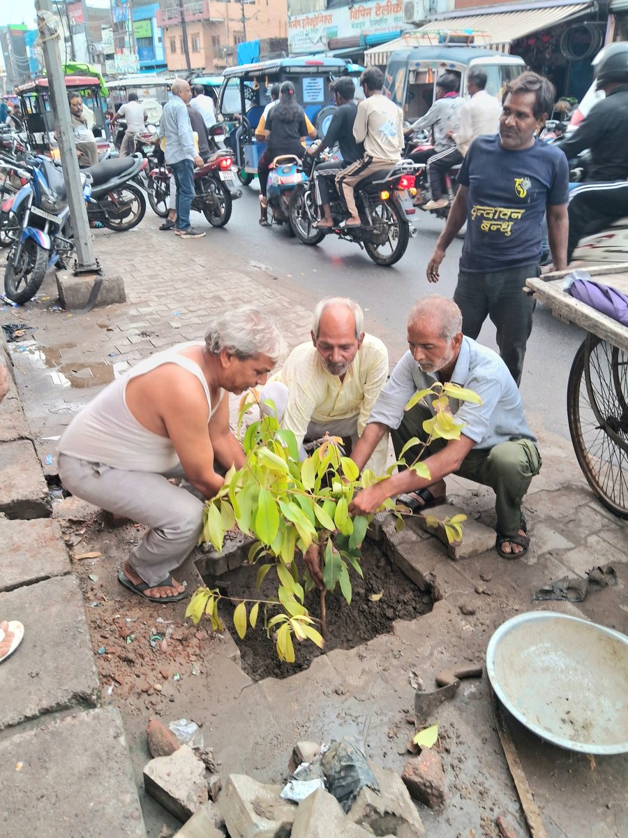 FVrindavan's tweet photo. Something beautiful is happening in Braj. People are no longer just appreciating tree plantation efforts; they are calling us and asking for trees to be planted in their own neighbourhoods. 
One tree at a time. One neighbourhood at a time. Let’s make Vrindavan greener together https://t.co/kpJH5HfTZS