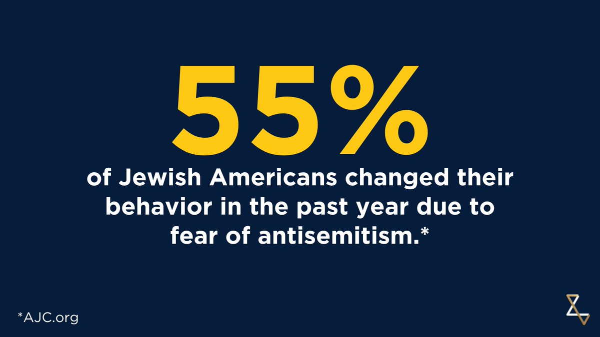 WeOpposeHate's tweet photo. For all the modern world’s talk of tolerance and diversity, antisemitism isn't just persisting—it is escalating. When more than half of Jewish Americans feel forced to change how they live, we cannot stay silent in the face of this growing threat. https://t.co/wKGKxlnSJd https://t.co/jd1Tg5ERHQ