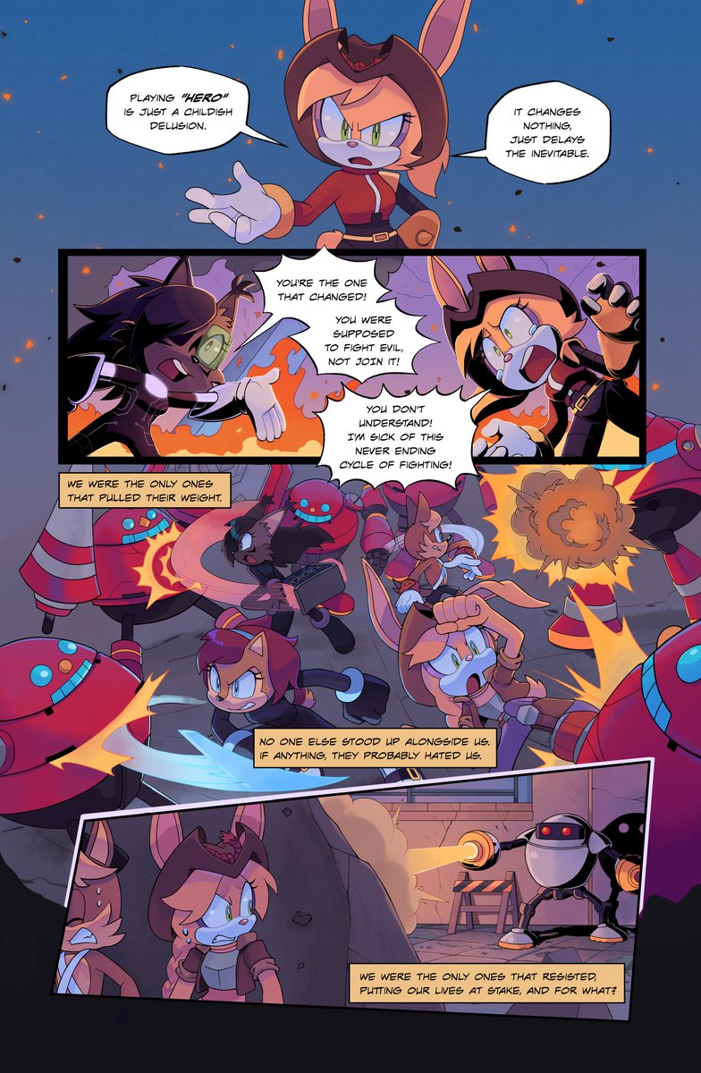 AvaTheArcticFox's tweet photo. At long last, "Tangle &amp; Whisper: New Roads" is back! Enjoy Issue 3 Part 5 alongside a fun weekend at Sonic Expo ATL 2026!!!

We finally learn what their old friend has been up to, and it's not a friendly reunion. https://t.co/zhUJT1MQbf