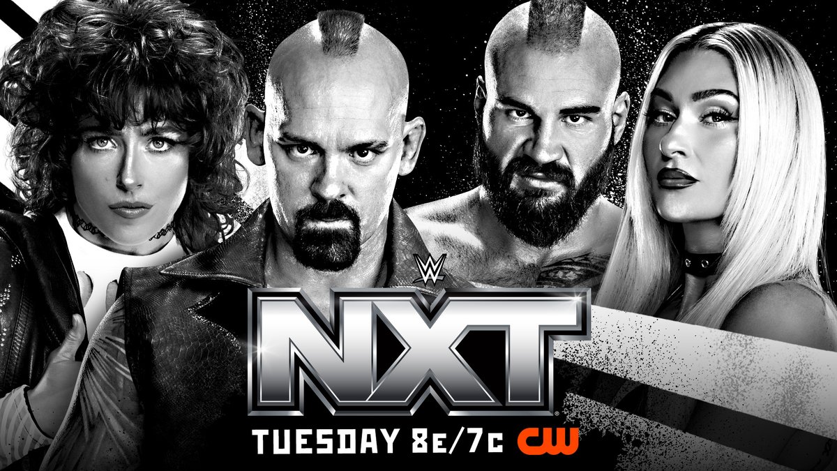 WWENXT's tweet photo. NEXT WEEK on #WWENXT:
👀 NXT Championship No. 1 Contender's Match - @Santana_Proud & @GraysonWWE
🏆 NXT Women's North American Championship - @ZariaWWE_ vs. @WrenSinclairWWE
🔥 @LizzyRain_wwe & @ShawnSpears vs. @NikoVanceWWE & @izzi_wwe
👊 @Lucien_wwe vs. @LexisKingWWE
📺 8 ET/7 CT on @TheCW