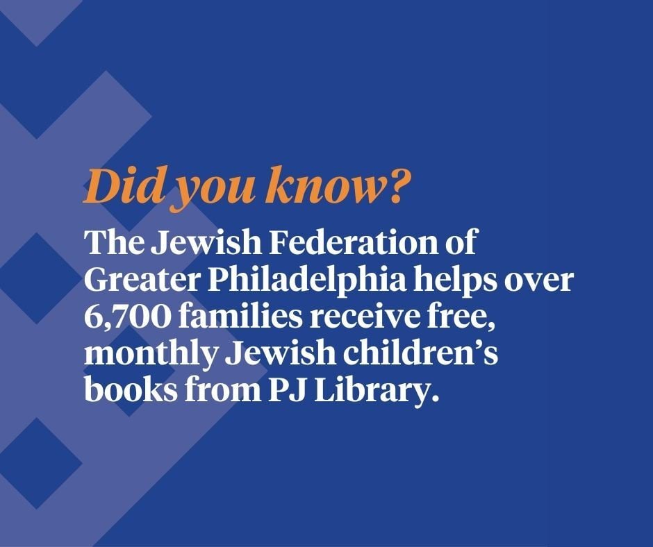 JFedinPhilly's tweet photo. DYK that @JFedinPhilly helps over 6,700 families receive free, monthly Jewish children's books from @PJLibrary? In collaboration with Jewish Learning Venture, we are committed to providing children with opportunities to foster Jewish identity. https://t.co/U6OtJ2x0cT https://t.co/32BYLAsrXY