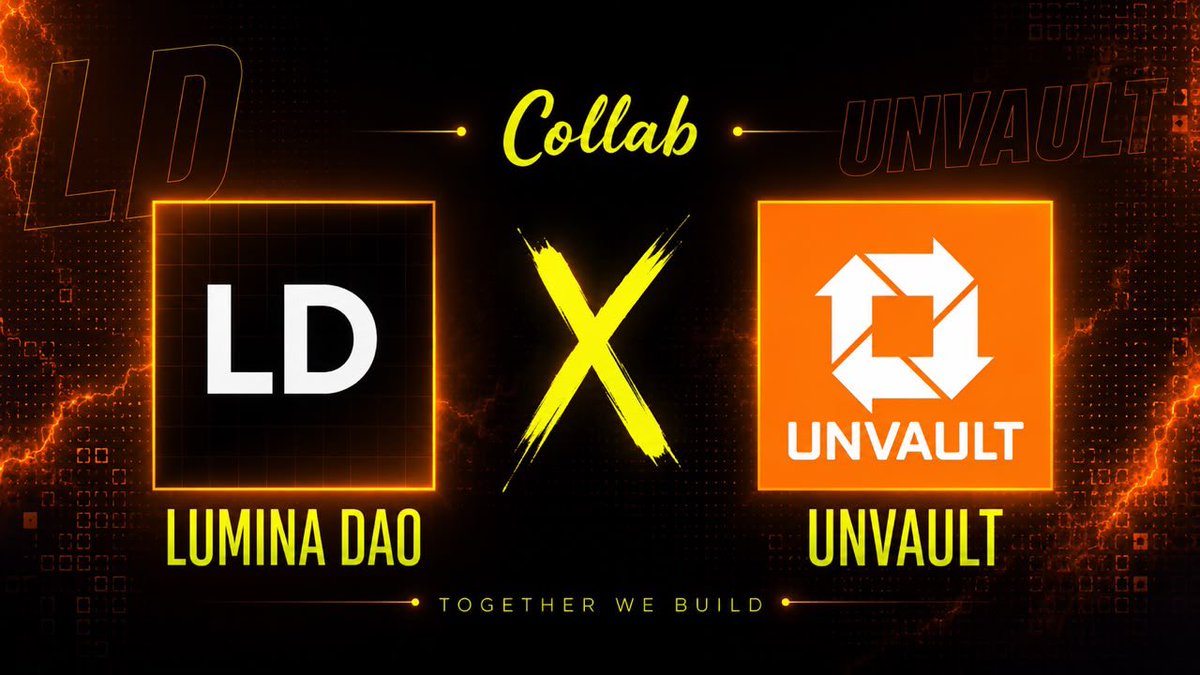 Luminadao1's tweet photo. We are delighted to announce the collaboration with @unvault 🎉🥳

This collaboration marks the continuity in the growth of our community.🥳

Raffle will be live for our members on Discord. https://t.co/fPeeWYUD5i