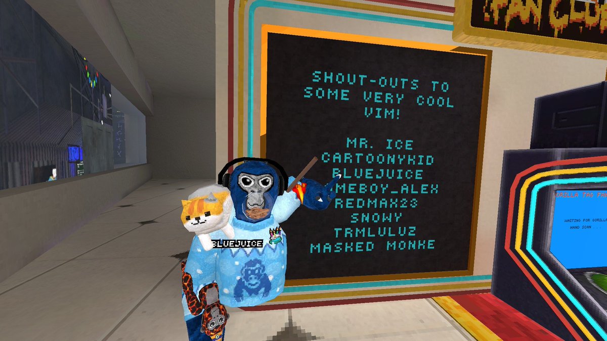 PenwellJax25570's tweet photo. Just wanted to say Thank you @GorillaTagVR for mentioning me in the very cool vim member shout outs. I was the top 8 of this week and out of over 1000 players I made it onto the shout outs with over 10,000 players online each day in game. https://t.co/8XhqHcmP3o
