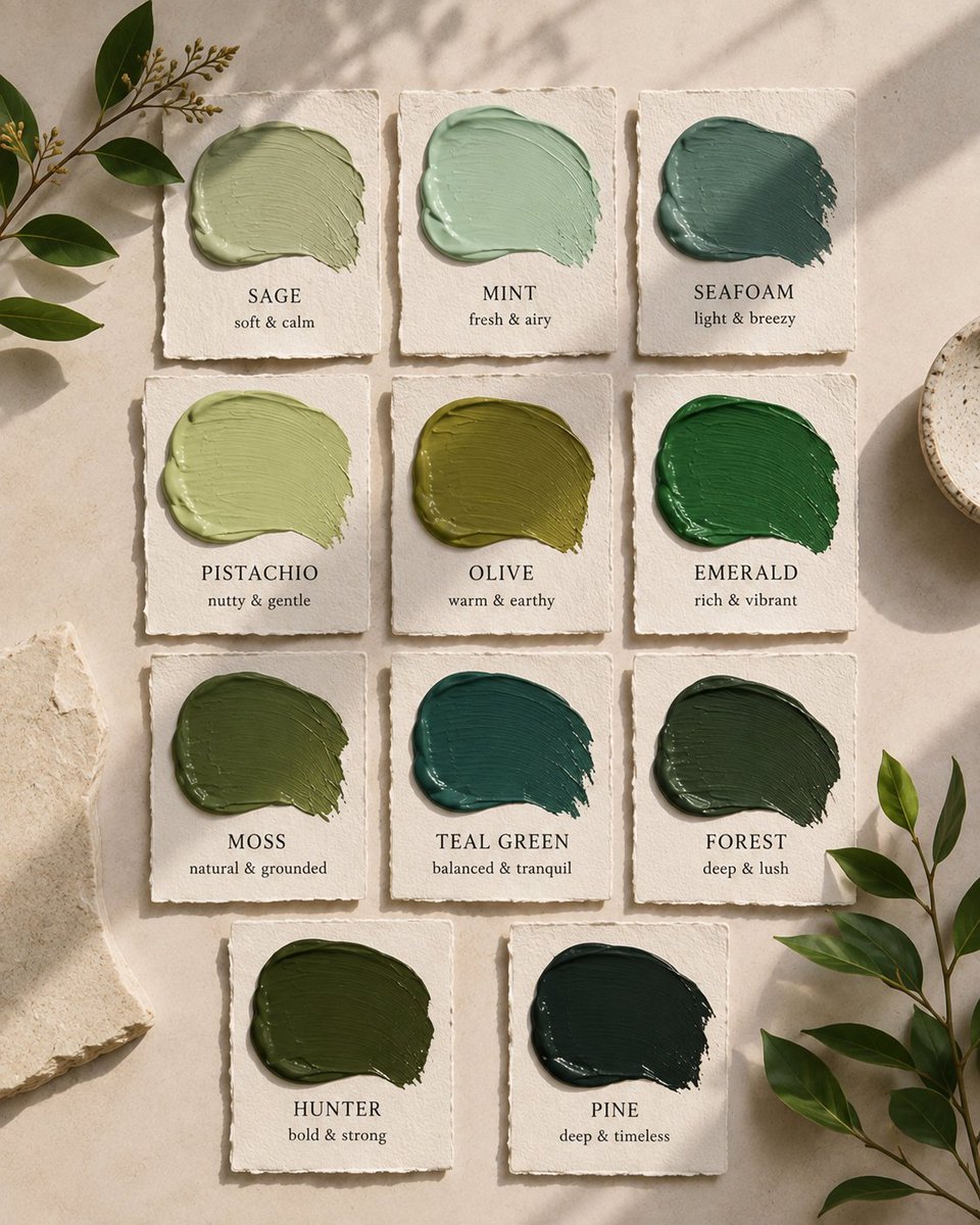 aestheticwabi's tweet photo. what is your favorite shade of green? https://t.co/ewvNYg6TLr