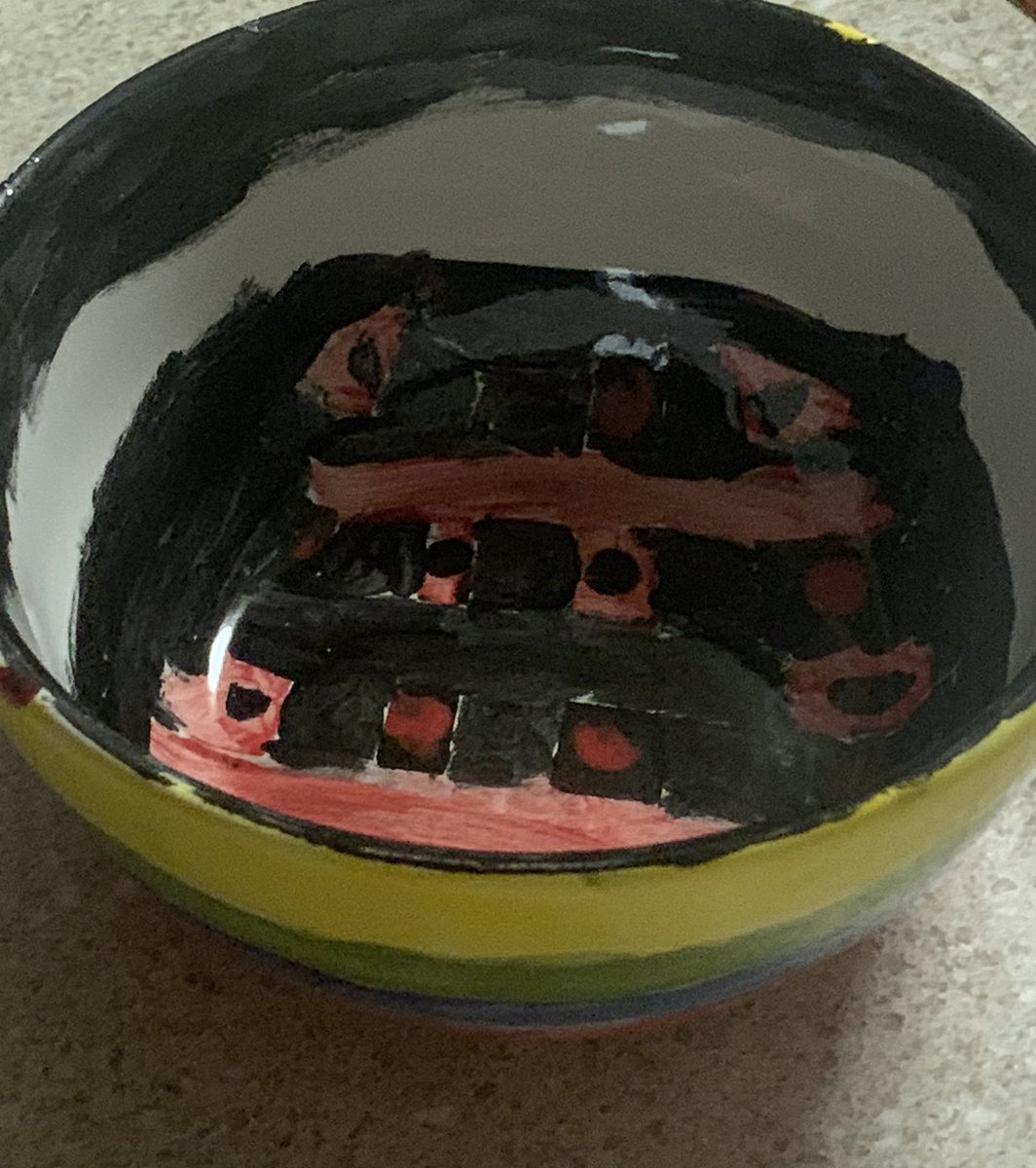 Bostonmatter's tweet photo. My sports colors with a checkerboard bottom bowl https://t.co/vPvXHXTppt