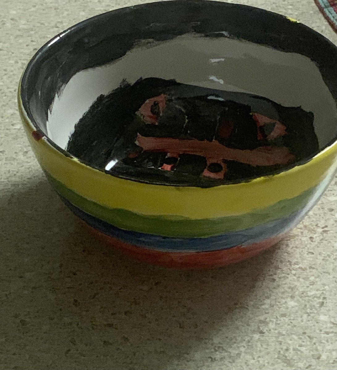 Bostonmatter's tweet photo. My sports colors with a checkerboard bottom bowl https://t.co/vPvXHXTppt