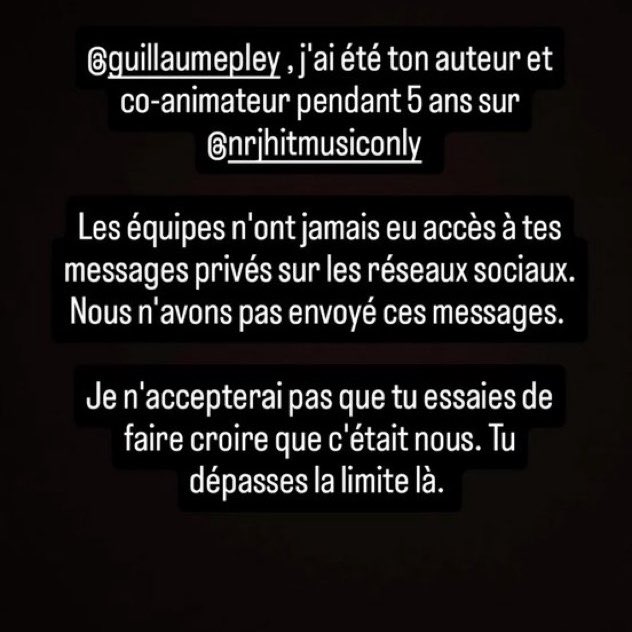 TribunePop23's tweet photo. 📂🇫🇷FLASH INFO - Trois heures après son communiqué où Guillaume Pley accuse ses anciennes équipes d’avoir envoyé les messages à des fans mineures.

L’un d’eux, flodelaradio, dément fermement et parle de mensonge ! https://t.co/HEYNwI08kZ