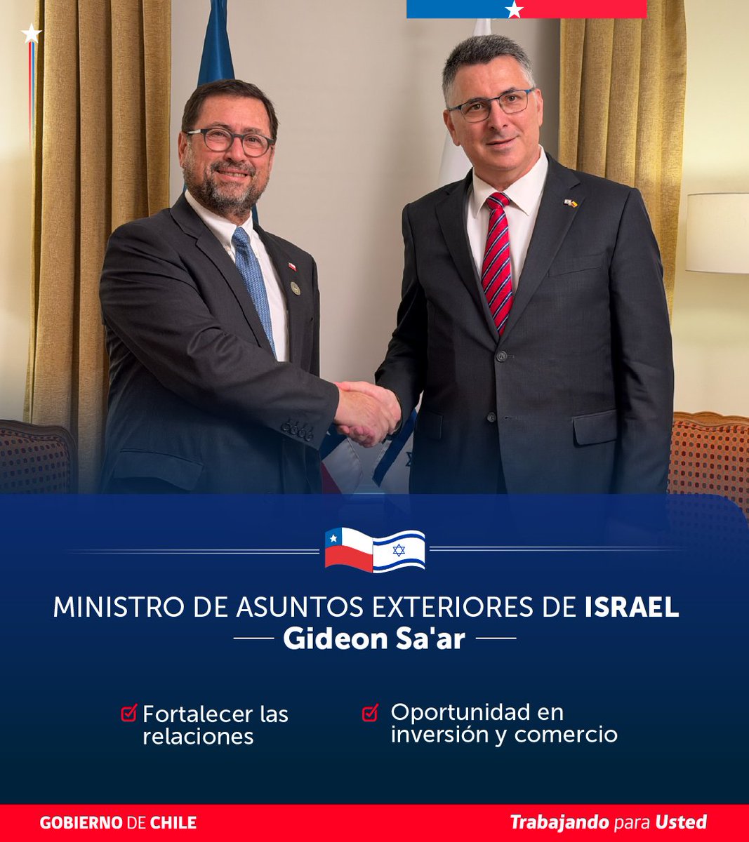 Minrel_Chile's tweet photo. 🇪🇸🇮🇱 El canciller Francisco Pérez Mackenna sostuvo reuniones bilaterales con sus pares de España e Israel, fortaleciendo el diálogo y la cooperación durante su visita a Colombia. https://t.co/nWnIjCCMVW