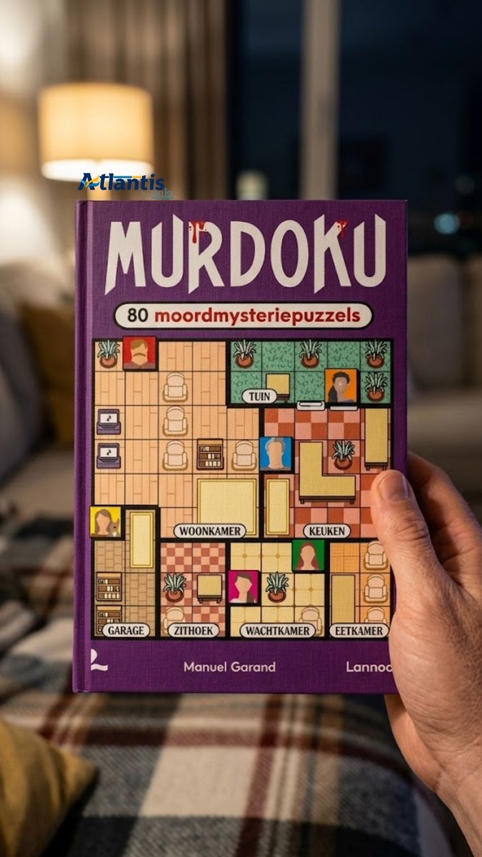 AtlantisBoeken's tweet photo. Ik dacht dat ik dit boek even snel zou gebruiken als hersenloze ontspanning. Een beetje gedachteloos puzzelen voor het slapengaan, verwachtend dat de moordmysterie-laag slechts een oppervlakkig sausje over een standaard logische puzzel zou zijn. https://t.co/9bNdwWfVfP