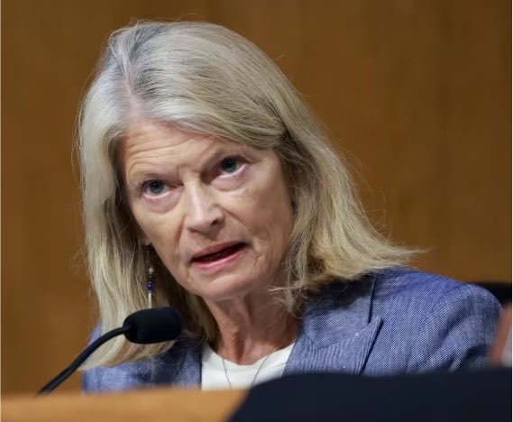 JayTC53's tweet photo. Both Susan Collins and Lisa Murkowski voted to confirm Joe Biden's appointees one being  Merrick Garland. 

Now, both RINO's are REFUSING to vote for President Trump's AG in Todd Blanche. 

These two are a disgrace to our country. https://t.co/ZjcxX30Dab