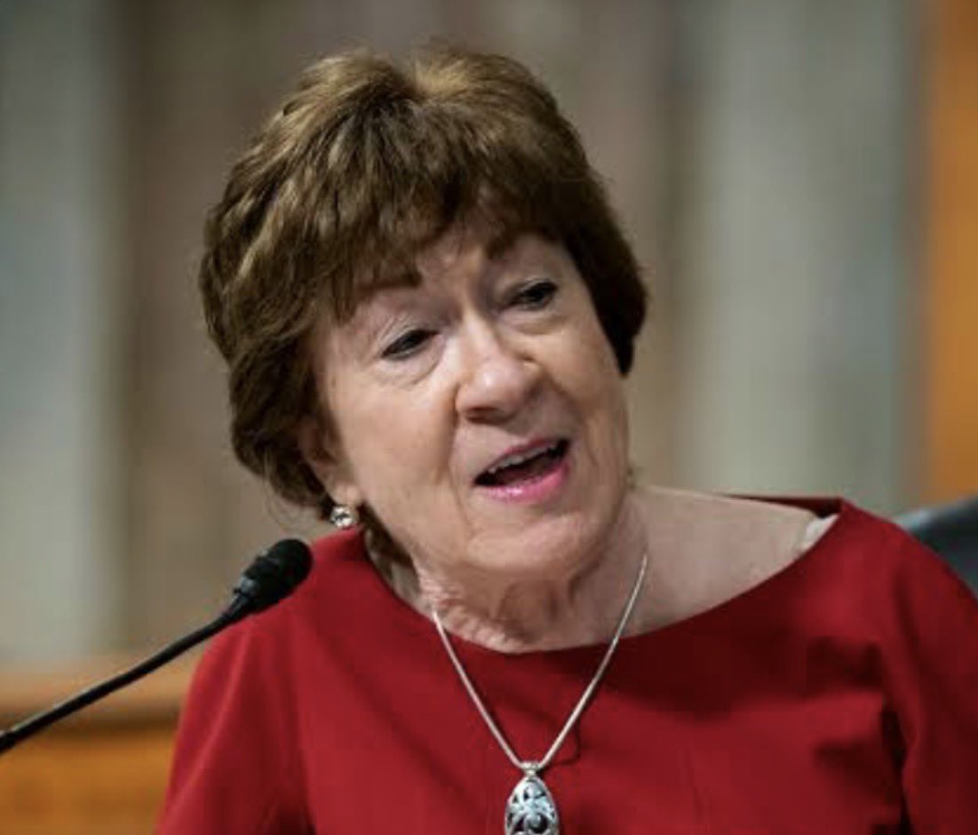 JayTC53's tweet photo. Both Susan Collins and Lisa Murkowski voted to confirm Joe Biden's appointees one being  Merrick Garland. 

Now, both RINO's are REFUSING to vote for President Trump's AG in Todd Blanche. 

These two are a disgrace to our country. https://t.co/ZjcxX30Dab
