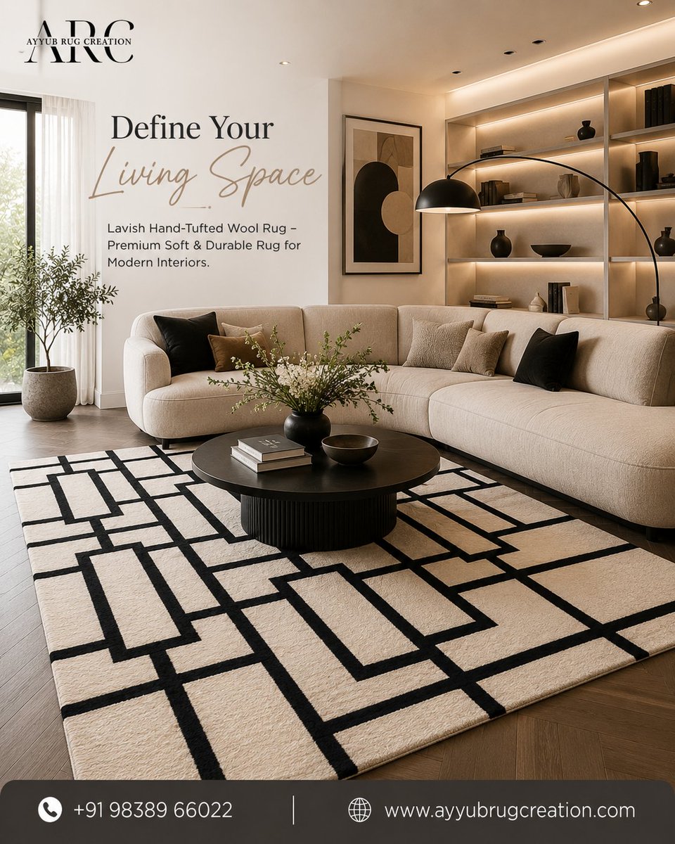 AyyubRug's tweet photo. Elevate Every Space with Timeless Luxury 
Introducing our Lavish Hand-Tufted Wool Rug — a perfect blend of modern design, exceptional comfort, and lasting durability. Crafted to complement every corner of your home, this premium wool rug brings warmth and sophistication... https://t.co/putihdo4a2