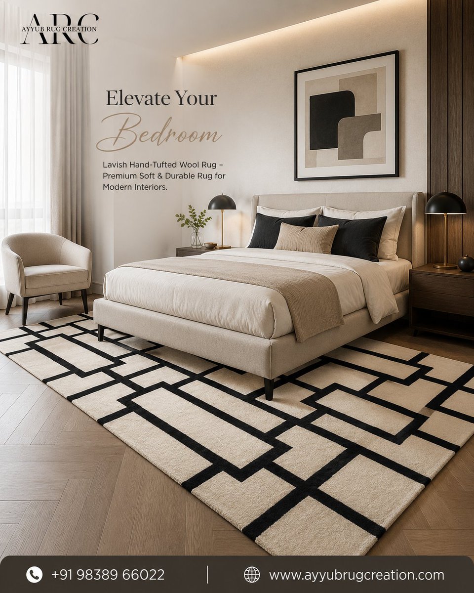 AyyubRug's tweet photo. Elevate Every Space with Timeless Luxury 
Introducing our Lavish Hand-Tufted Wool Rug — a perfect blend of modern design, exceptional comfort, and lasting durability. Crafted to complement every corner of your home, this premium wool rug brings warmth and sophistication... https://t.co/putihdo4a2