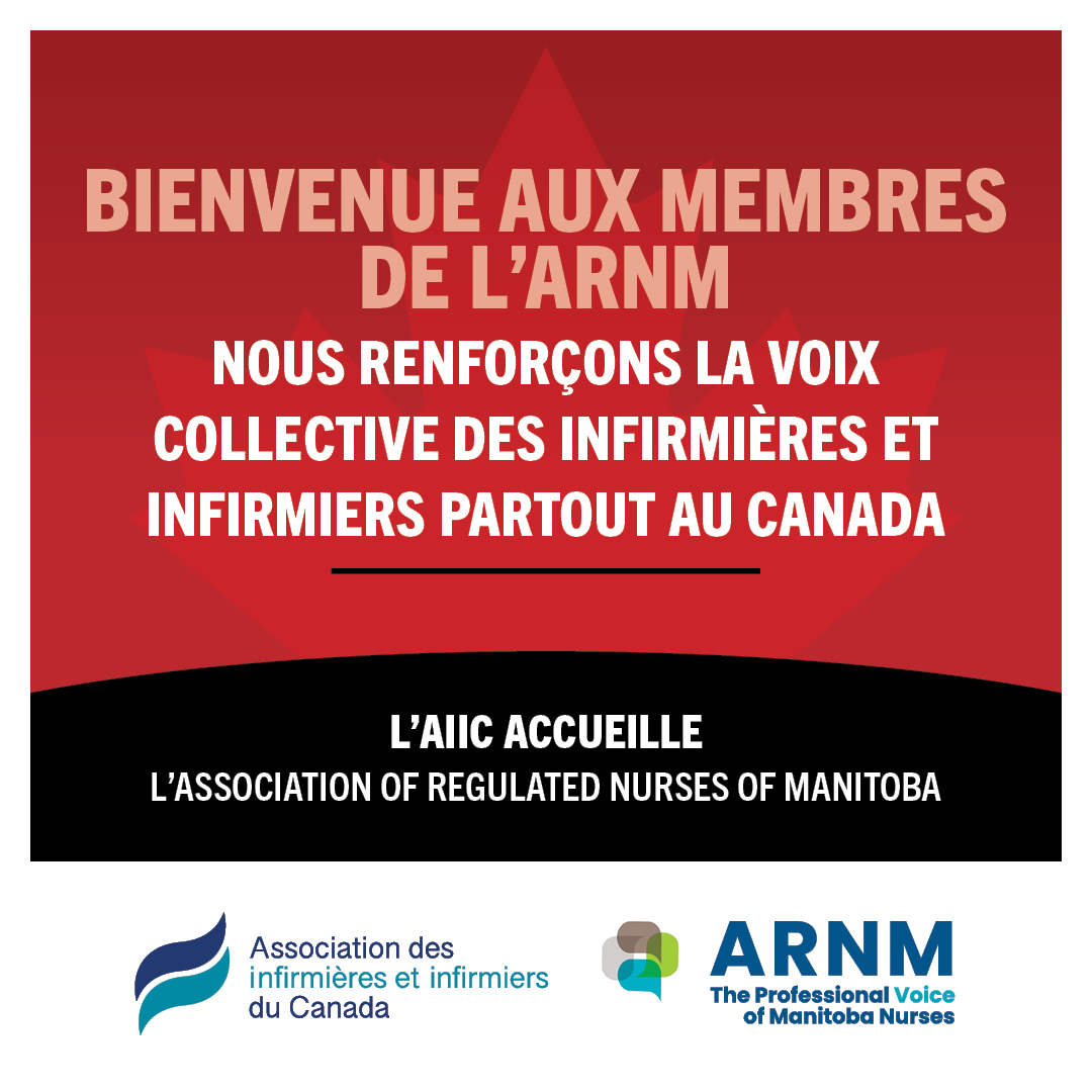canadanurses's tweet photo. Manitoba nurses bring important expertise, experience and perspective to national conversations about nursing and health care.

We’re proud to welcome ARNM members to CNA through our new affiliation — strengthening the collective voice of nurses across provinces, territories, roles, and practice settings.

And this September, that connection comes to Winnipeg. CNA Conference 2026, with the theme The Power of Nurses to Transform Health — Our Expertise, Our Impacts, is taking place September 21–23, alongside ARNM’s annual general meeting.

The conference is your chance to learn from nursing leaders, explore the latest in health policy and practice, and connect with colleagues from across Canada. We hope to see you there!

Learn more: https://t.co/QeefeW1tCk
--
Les infirmières et infirmiers du Manitoba contribuent leur expertise, leur expérience et leur perspective importantes aux conversations nationales sur les soins infirmiers et la santé.
Nous avons le plaisir d’accueillir les membres de l’ARNM au sein de l’AIIC grâce à notre nouvelle affiliation, renforçant ainsi la voix collective des infirmières et infirmiers dans l’ensemble des provinces, territoires, rôles et milieux de pratique.

Et en septembre prochain, ce lien se ramifiera jusqu’à Winnipeg. La conférence de l’AIIC 2026, ayant pour thème Le pouvoir des infirmières et infirmiers de transformer la santé — notre expertise, nos impacts, aura lieu du 21 au 23 septembre, conjointement avec l’assemblée générale annuelle de l’ARNM.

Cette conférence sera l’occasion d’apprendre auprès de chefs de file en soins infirmiers, de découvrir les dernières avancées en matière de politique et de pratique de la santé et de tisser des liens avec des collègues de partout au Canada. Nous espérons vous y rencontrer!

Pour en savoir plus : https://t.co/Bxko6depKS

#CNA2026 #NursingLeadership #StrongerTogetherARNMCNA
#AIIC2026 #LeadershipInfirmier #PlusFortsEnsembleARNMetAIIC