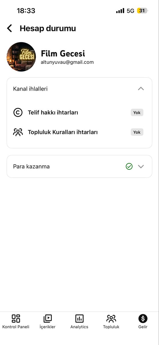 u_alyuva's tweet photo. @TeamYouTube herhangi bir kuralsız işlem yapmama rağmen böyle bir hata alıyorum yardımcı olur musunuz . https://t.co/VvCbyaJcFR