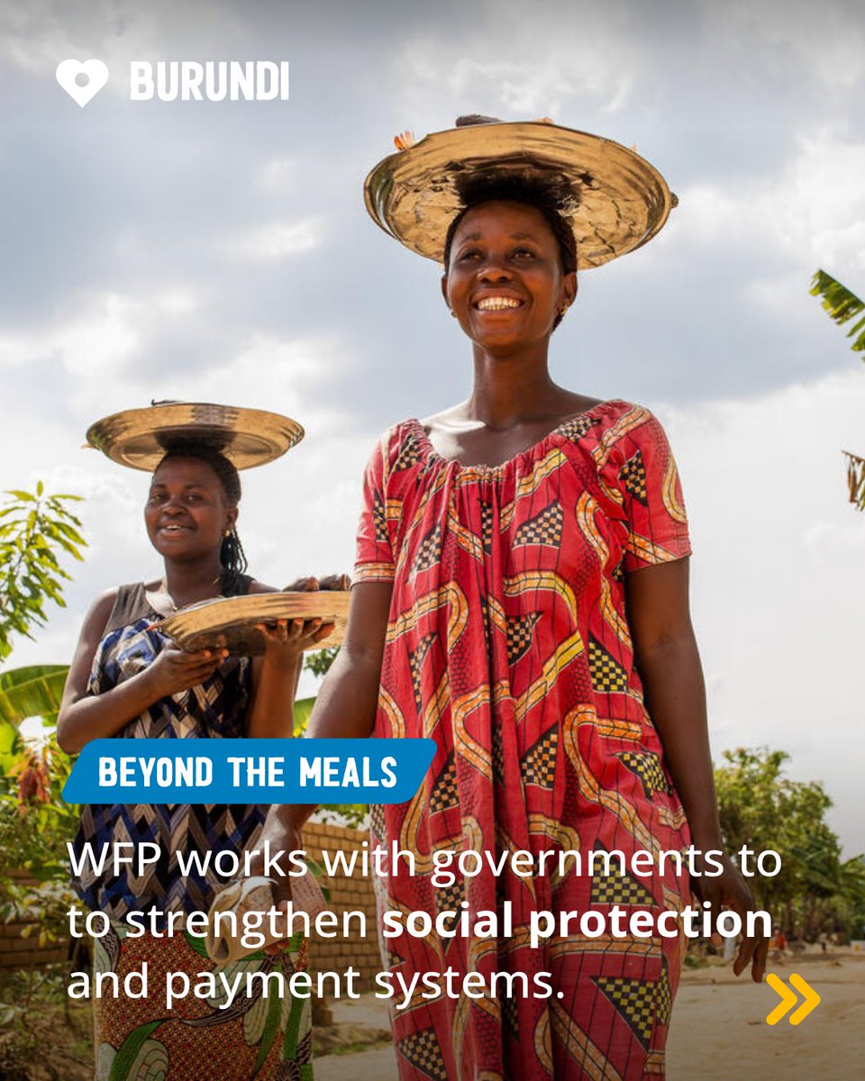 ShareTheMealorg's tweet photo. #BeyondTheMeals 🐟 In #Burundi @WFP works with the government and partners to strengthen social protection systems.😊

Helping #women open bank and mobile money accounts boosts access to #financialservices and creates opportunities to grow businesses and buy #food.💛

#ZeroHunger https://t.co/e1if3Vp784