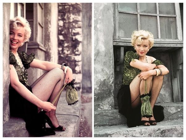 fasc1nate's tweet photo. In 1954, Marilyn Monroe took on the role of a working girl for a photo shoot with Milton Greene on the 20th Century Fox Studios backlots in Los Angeles, coinciding with the filming of "Bus Stop" — Monroe's first movie appearance.

This series of photographs is known as "The Hooker Sitting."

Before her marriage to Arthur Miller, Monroe stayed with Milton Greene and his family at their Connecticut farmhouse. 

It was during this time that Greene captured some of the most stunning images of Marilyn Monroe, showcasing her various moods, beauty, talent, and spirit, with this particular shoot highlighting her provocative allure.

More iconic photos: https://t.co/e4qPeoDD0h
