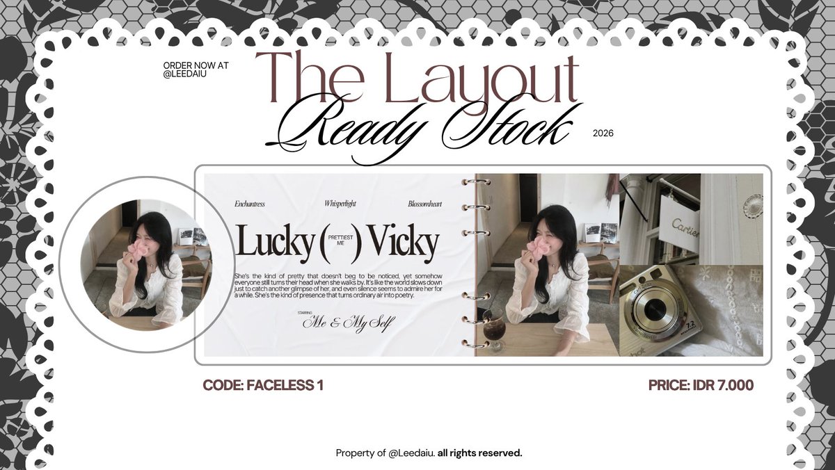 leedaiu's tweet photo. help repost boleh? #bealanja 

aku ada ready stock layout ulzzang faceless yang bisa diklaim di dm atau tele seharga 7.000 aja! kode layout bisa dicek di pict ya. mari jajaan kak? hasil 50% layout akan didonasikan untuk charity.

tag. wts want to sell layout faceless https://t.co/bUeUe5OnT4